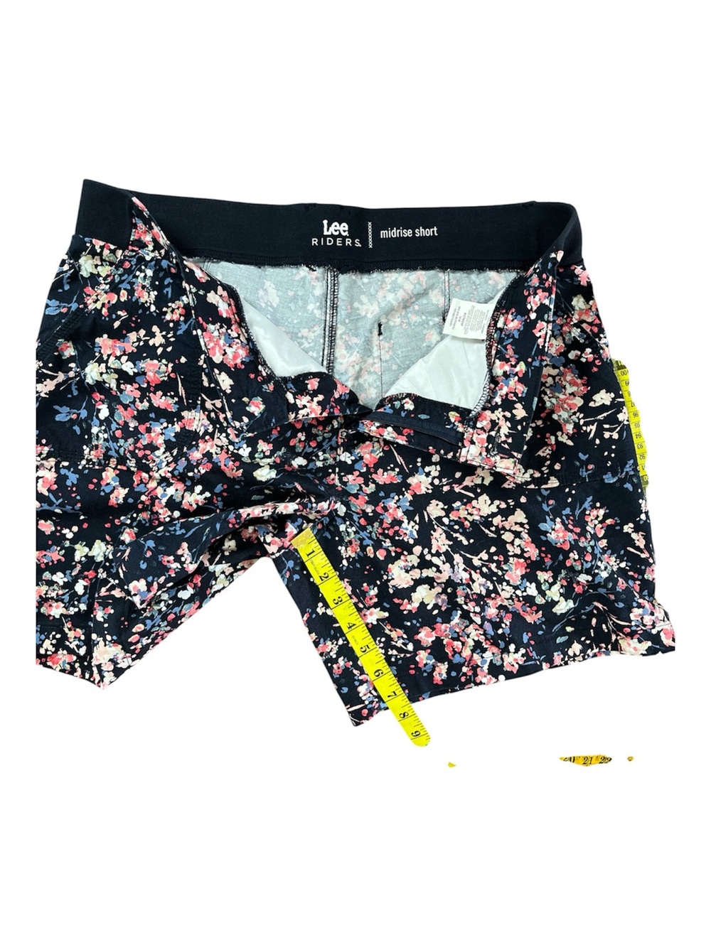 Lee Navy Swim Shorts with Pink & White Floral Print - Picture 2 of 5